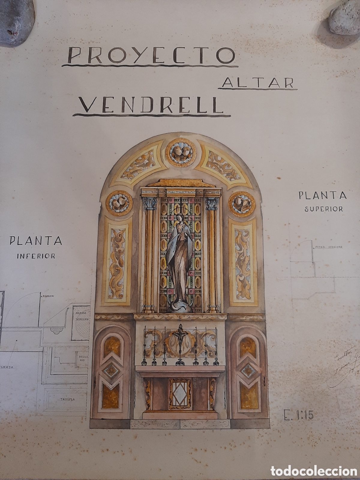 Antig&uuml;edades: PROYECTO ALTAR DIBUJO A COLOR - Foto 8