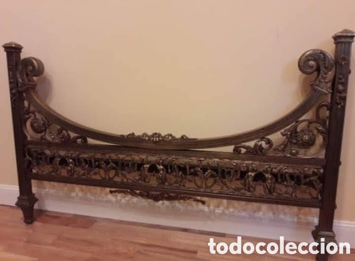 Antig&uuml;edades: CAMA BRONCE s XIX En perfecto estado - Foto 9
