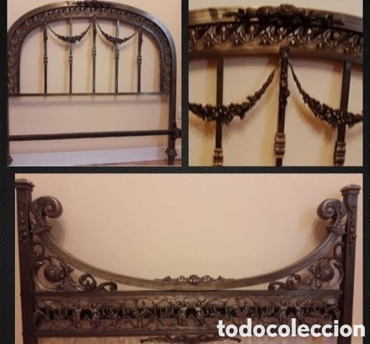 Antig&uuml;edades: CAMA BRONCE s XIX En perfecto estado - Foto 1