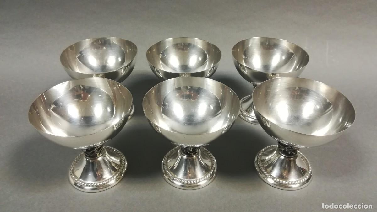 Antig&uuml;edades: COPAS PLATEADAS PARA COCTEL ALERIUM PLAQUE - Foto 2