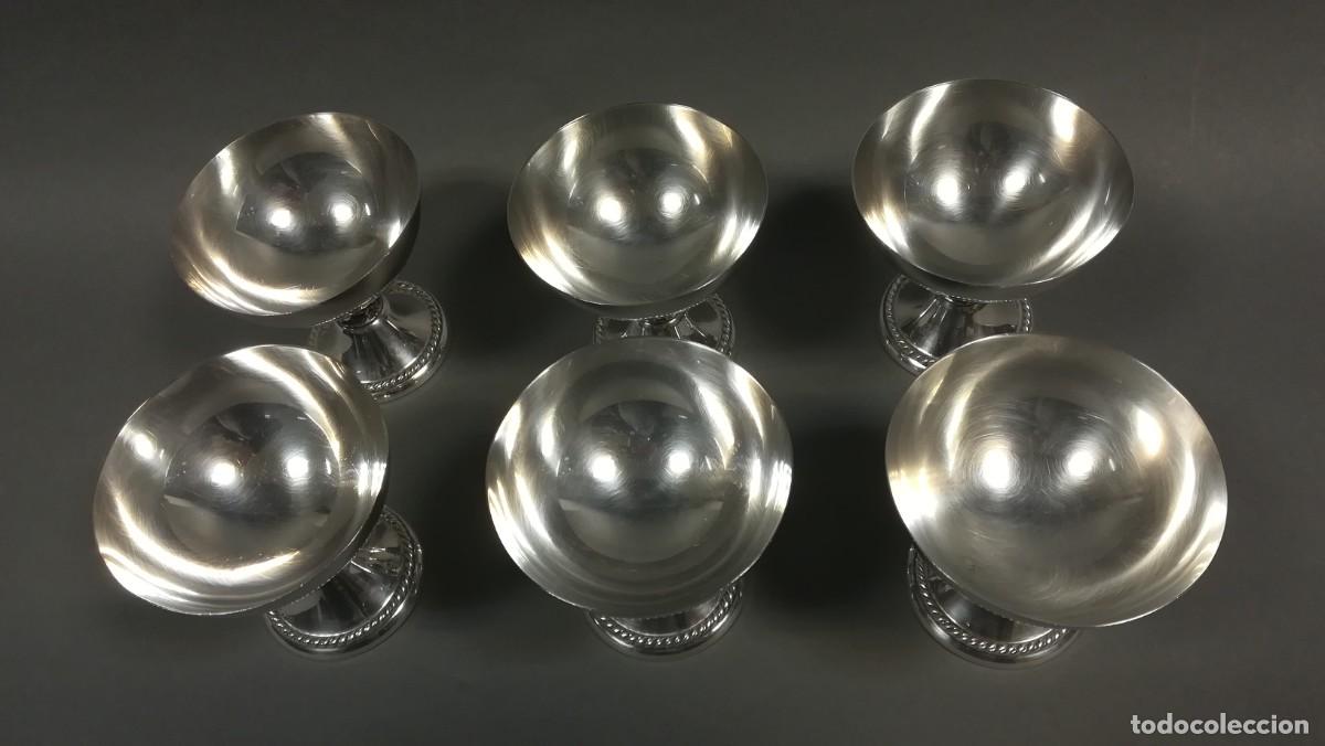 Antig&uuml;edades: COPAS PLATEADAS PARA COCTEL ALERIUM PLAQUE - Foto 3