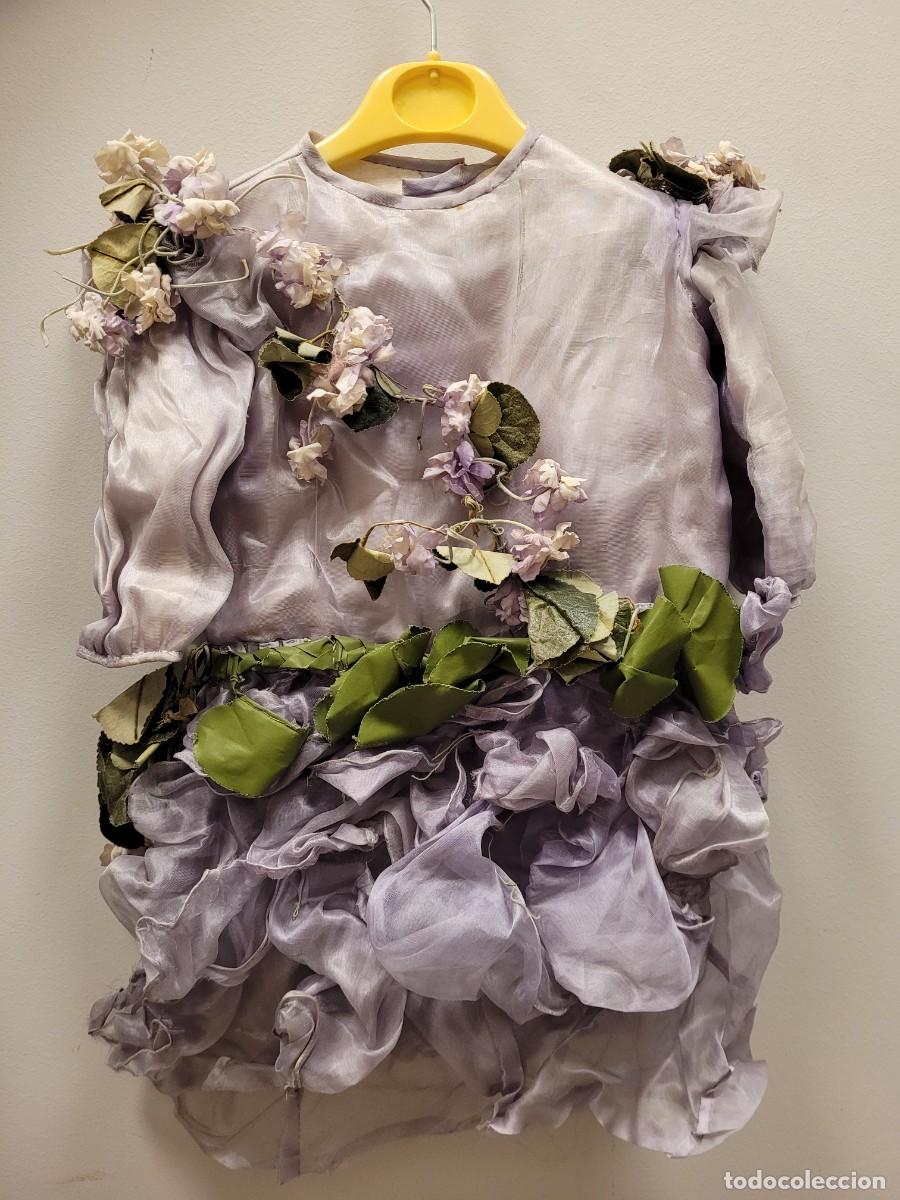 Antig&uuml;edades: Vestido infantil en seda, finales S. XIX - Foto 2