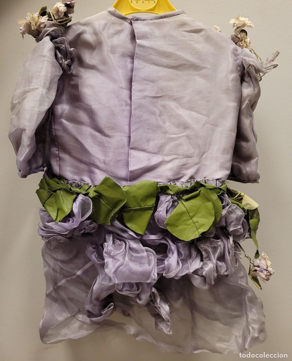 Antig&uuml;edades: Vestido infantil en seda, finales S. XIX - Foto 3