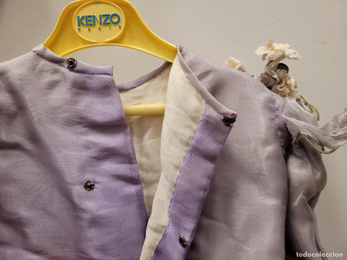 Antig&uuml;edades: Vestido infantil en seda, finales S. XIX - Foto 8