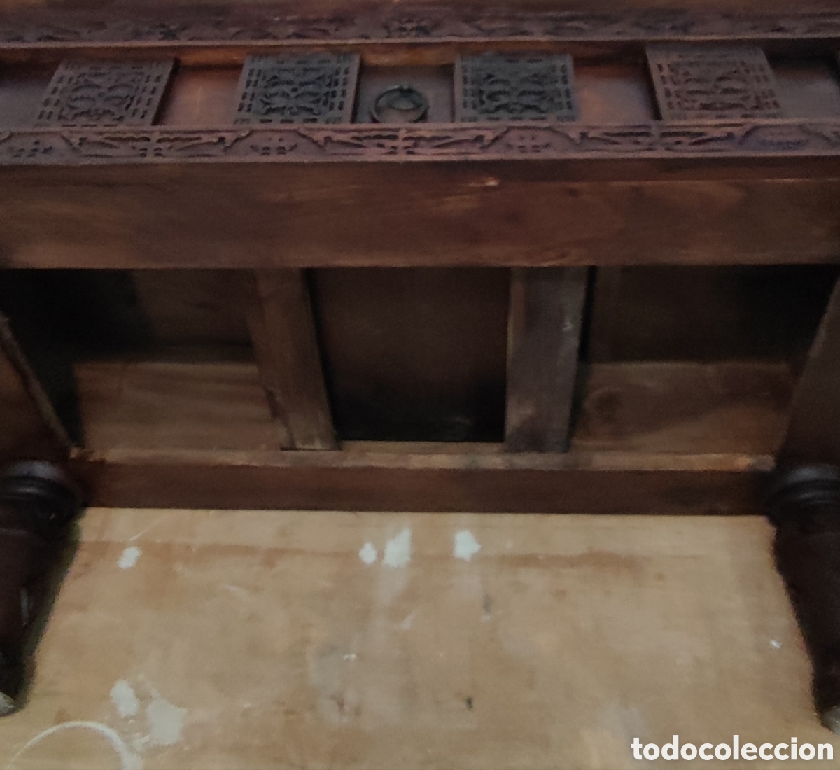 Antig&uuml;edades: Mesa de sof&aacute; tallada ,de la Isla de Java - Foto 26
