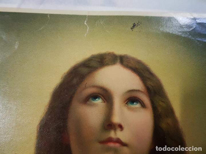 Antig&uuml;edades: VIRGEN MARIA 33X42 CM - Foto 2