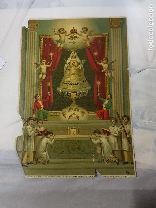 Antig&uuml;edades: VIRGEN 34X24 CM - Foto 1