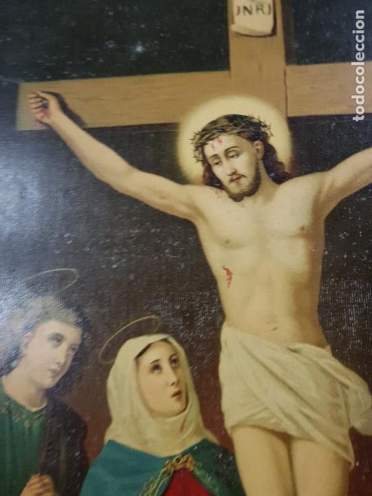 Antig&uuml;edades: CRISTO EN LA CRUZ 47X64 CM - Foto 6