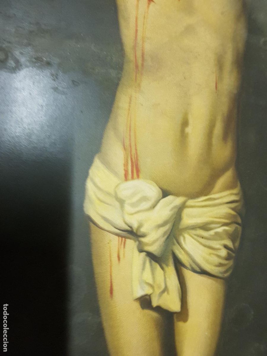 Antig&uuml;edades: CRISTO EN LA CRUZ 47X64 CM - Foto 3