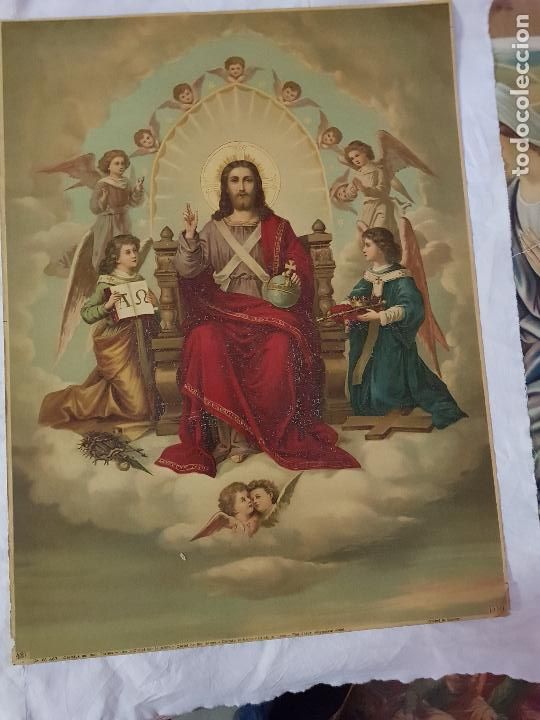 Antig&uuml;edades: JESUS 48X62 CM - Foto 1