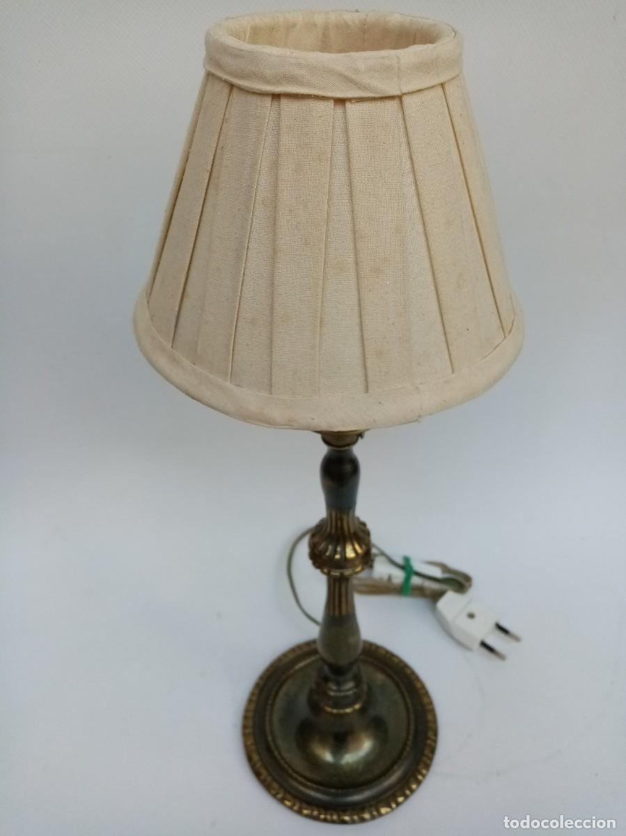 Antig&uuml;edades: lampara de mesa- - Foto 4