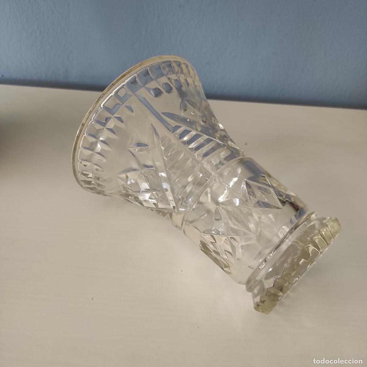 Antig&uuml;edades: JARR&Oacute;N DE CRISTAL TALLADO - ANTIGUO - Foto 3