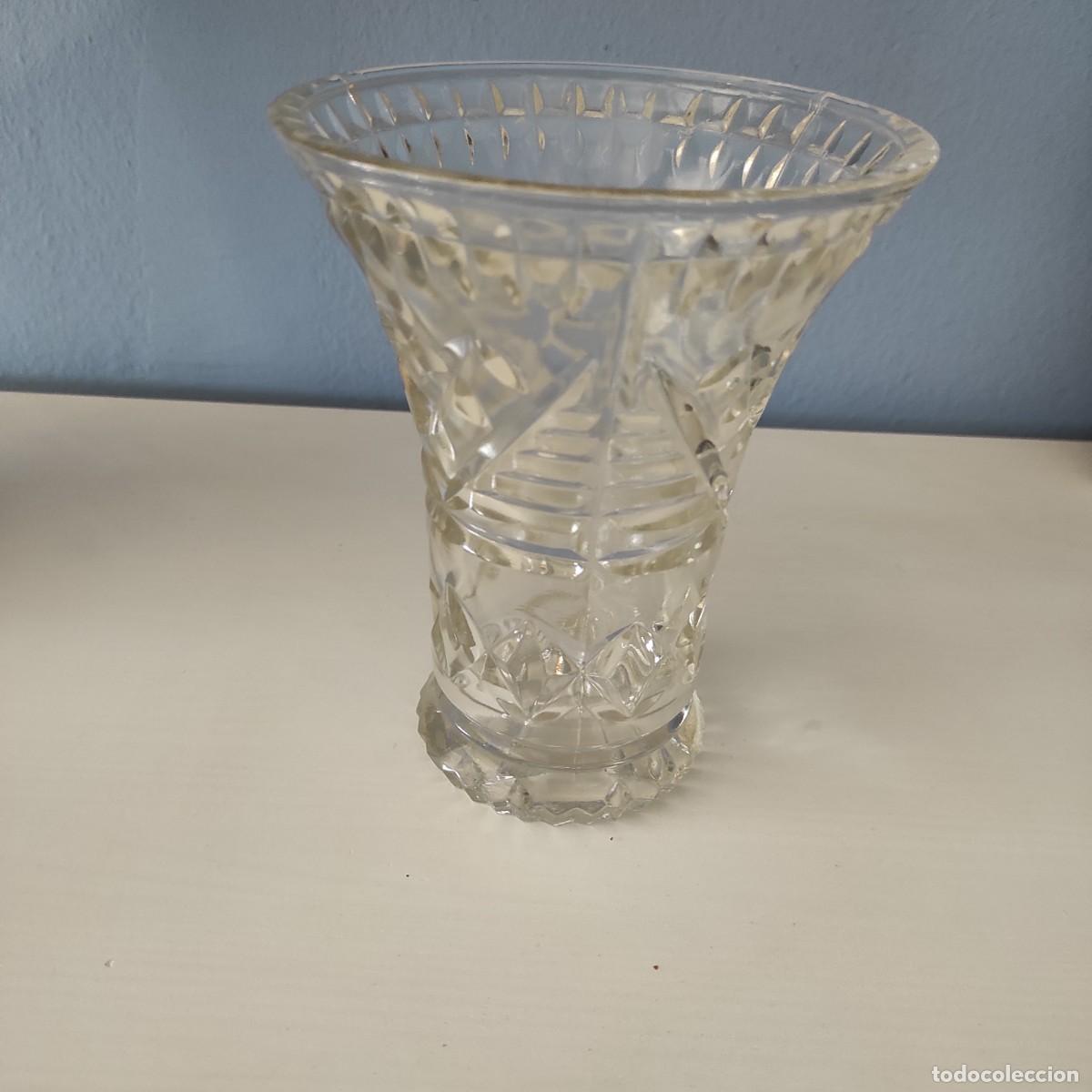 Antig&uuml;edades: JARR&Oacute;N DE CRISTAL TALLADO - ANTIGUO - Foto 5
