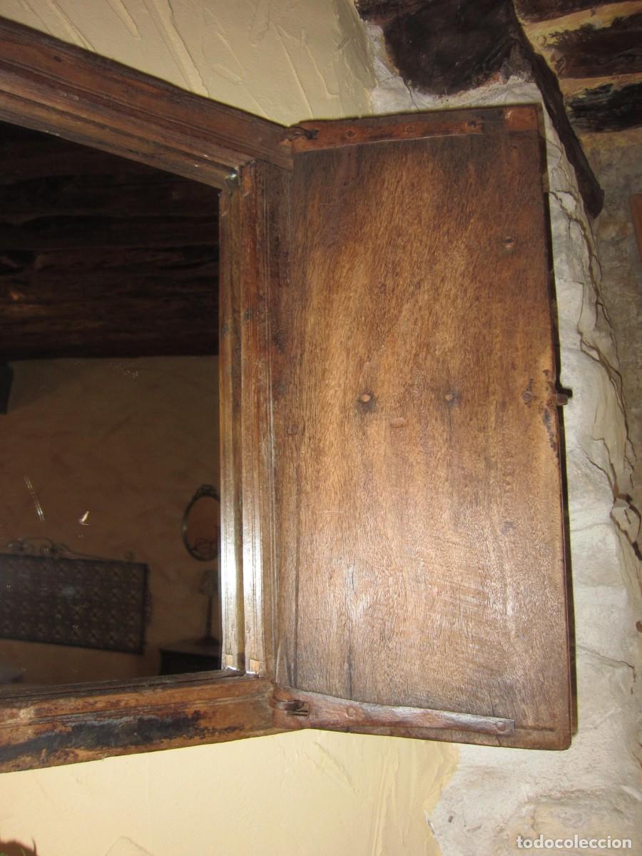 Antig&uuml;edades: Antigua Ventana con Espejo - Foto 4