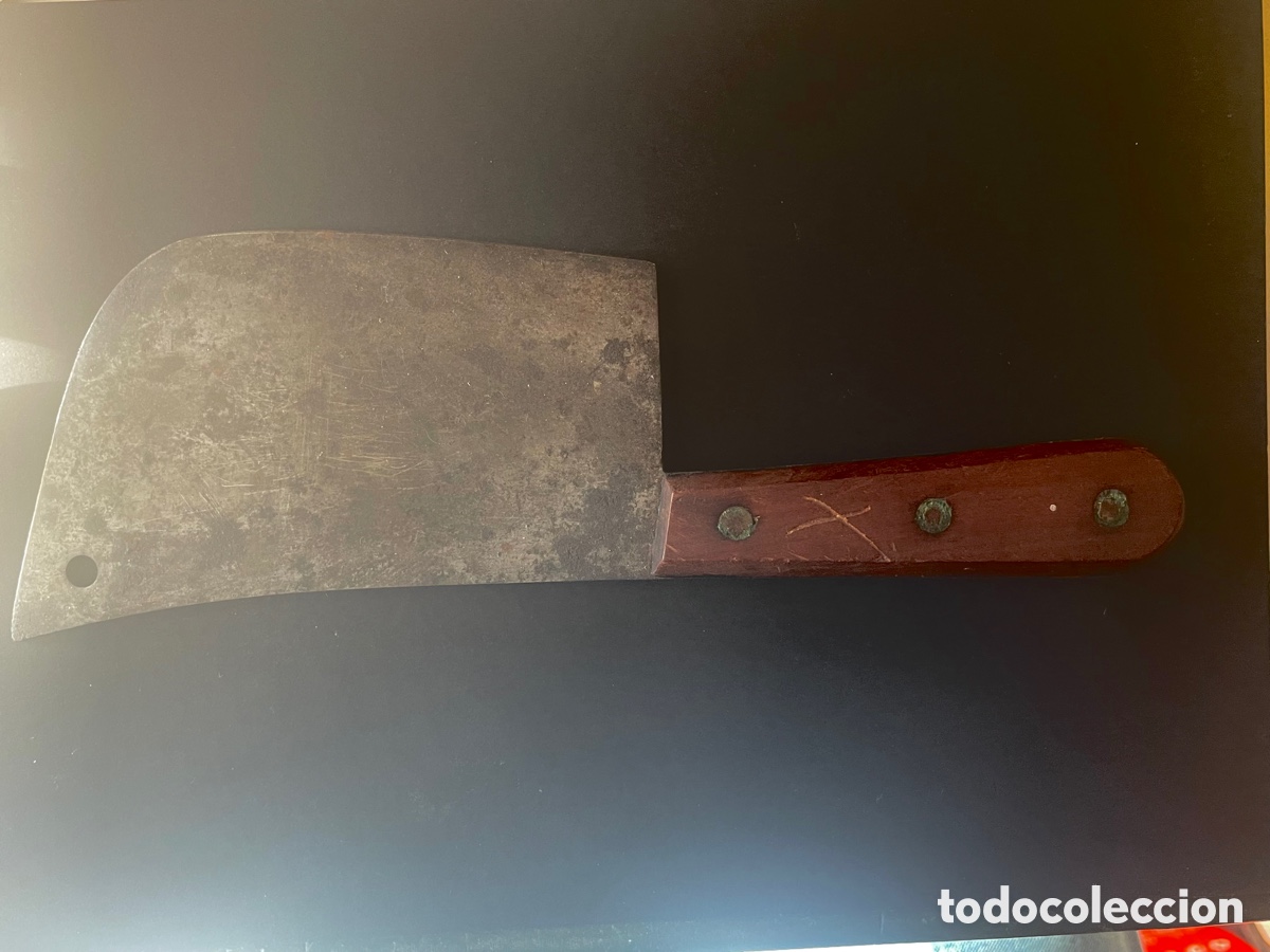 Antiques: CUCHILLO CARNICERO A&Ntilde;OS 60 VINTAGE DE CORTE AFILADO