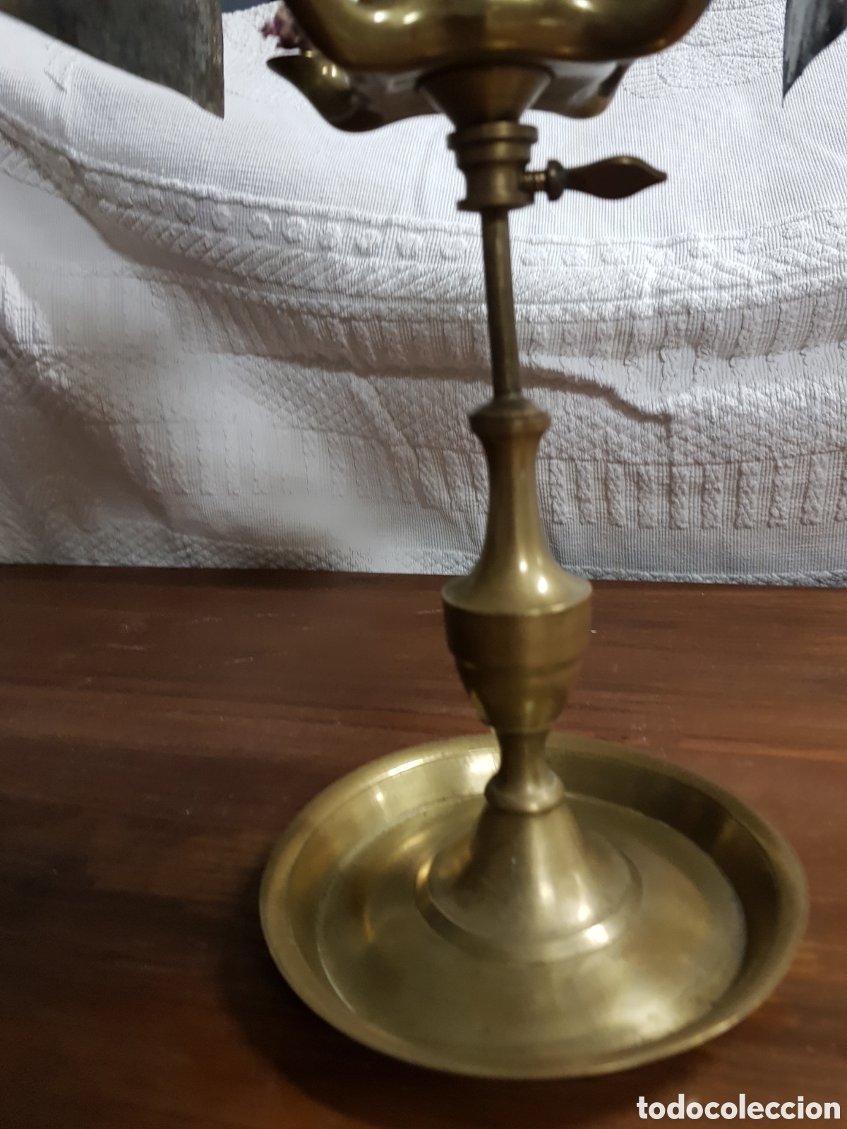 Antig&uuml;edades: Lampara de aceite antigua - Foto 3