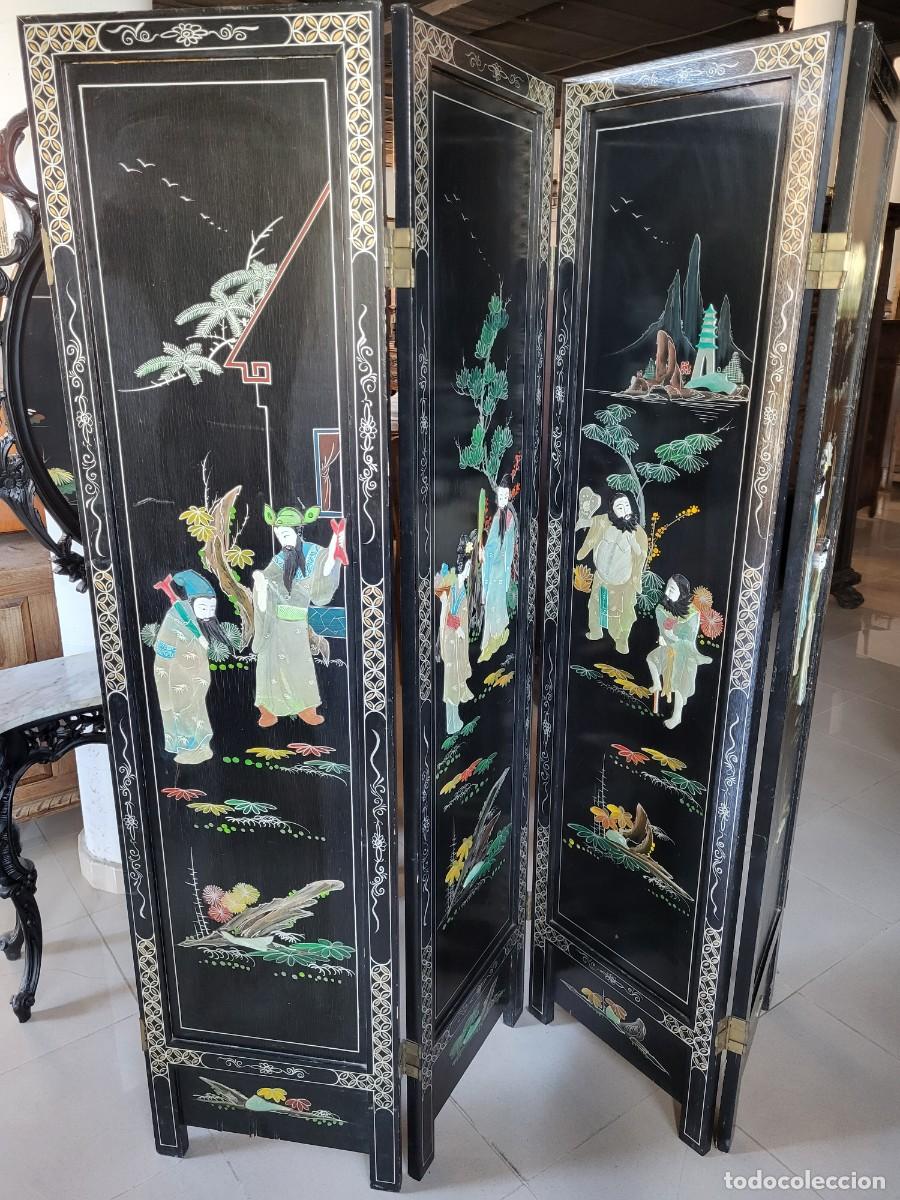 Antig&uuml;edades: Biombo de Estilo Chinesco - Foto 2