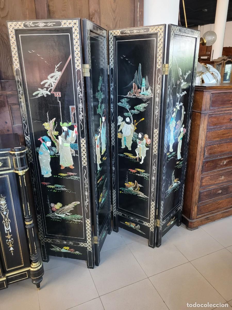 Antig&uuml;edades: Biombo de Estilo Chinesco - Foto 6