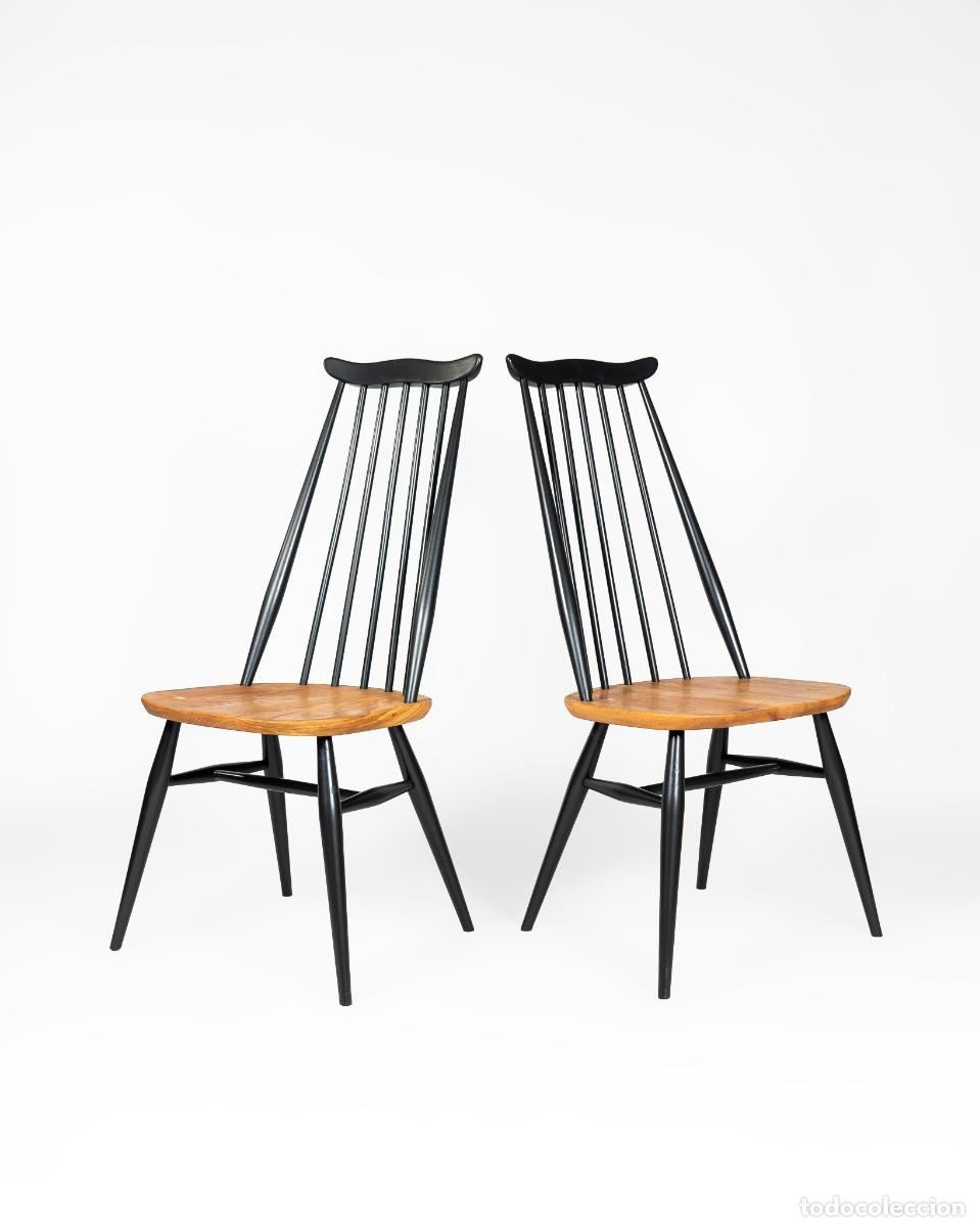 Antig&uuml;edades: PAREJA DE SILLAS ERCOL MOUSTACHE - Foto 1