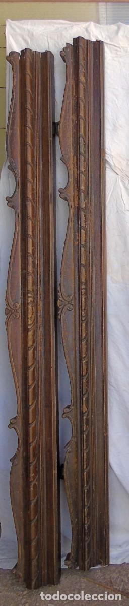 Antig&uuml;edades: CORNISA REMATE MADERA MACIZA TALLADA ESTILO ISABELINO 187 X19 X10
