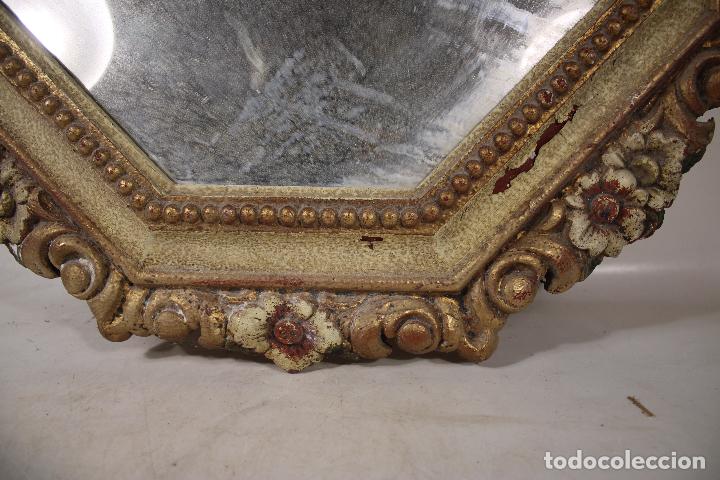 Antig&uuml;edades: espejo octogonal de poliestireno - Foto 3