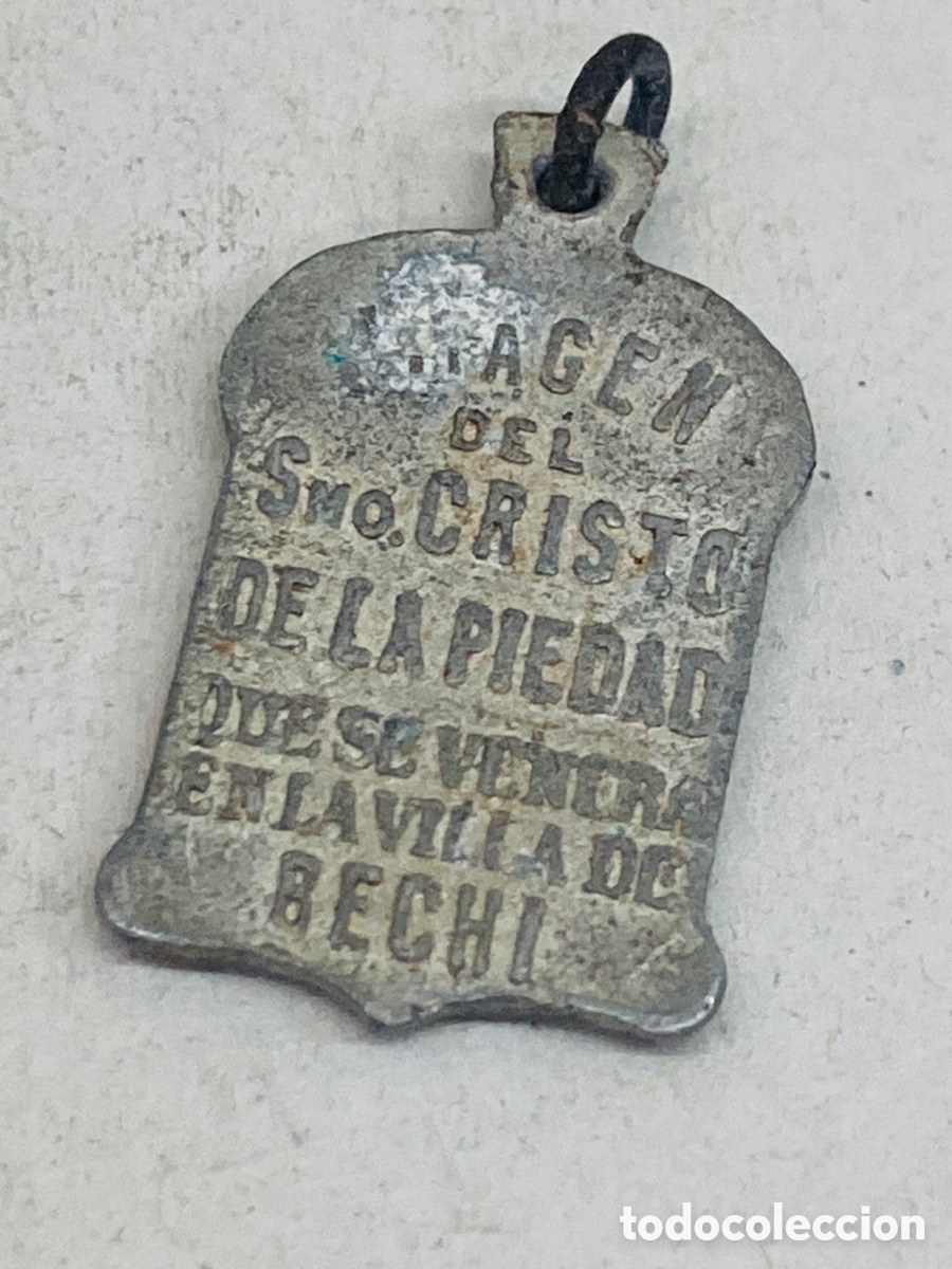 Antig&uuml;edades: Medalla met&aacute;lica religiosa - Foto 2