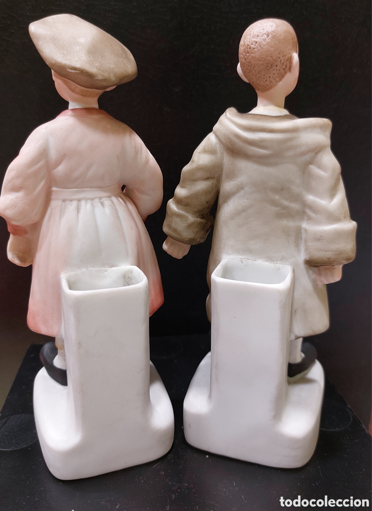 Antig&uuml;edades: PAREJA PALILLEROS DE BISCUIT - Foto 2