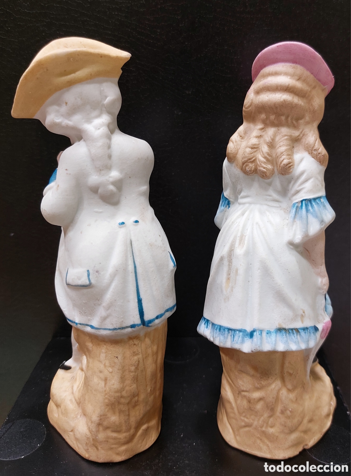 Antig&uuml;edades: PAREJA PALILLEROS DE BISCUIT - Foto 2