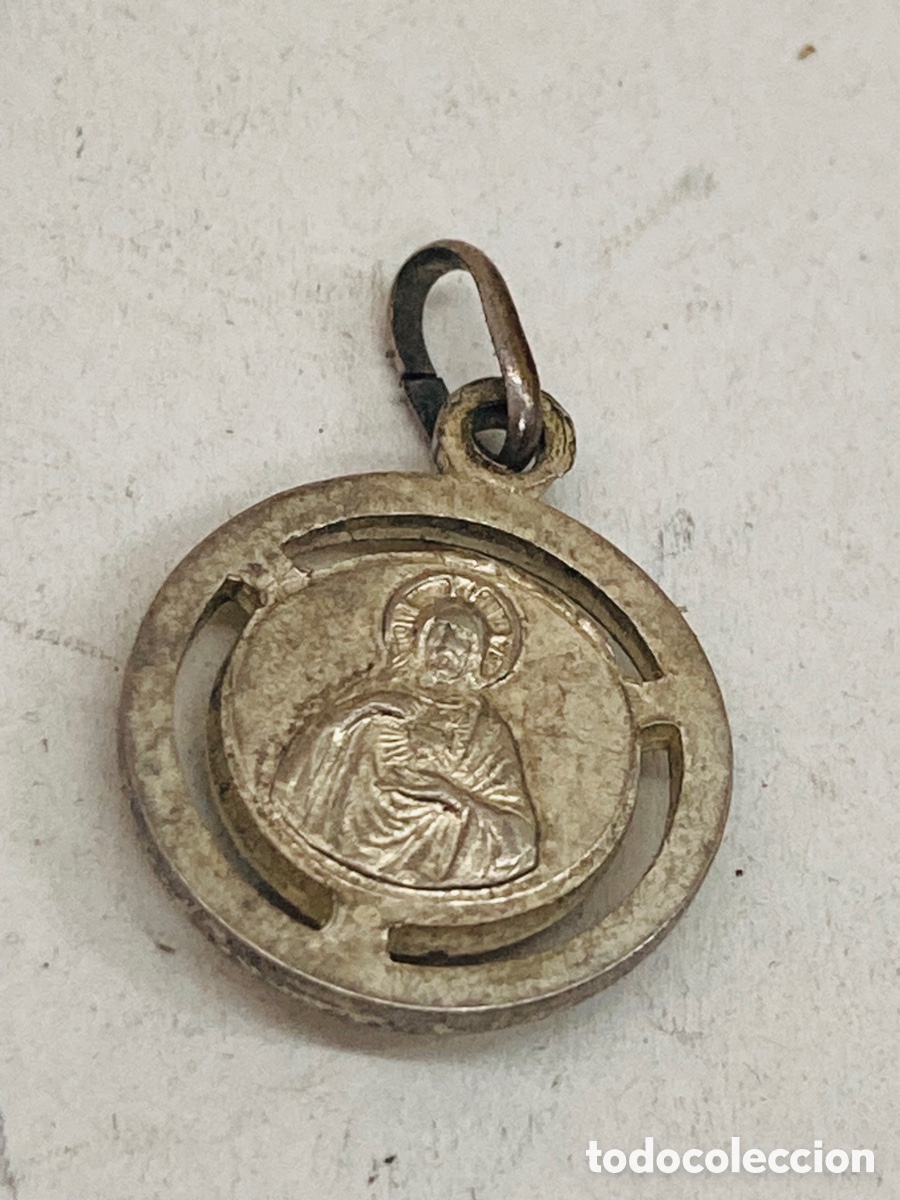 Antig&uuml;edades: Medalla religiosa met&aacute;lica - Foto 1