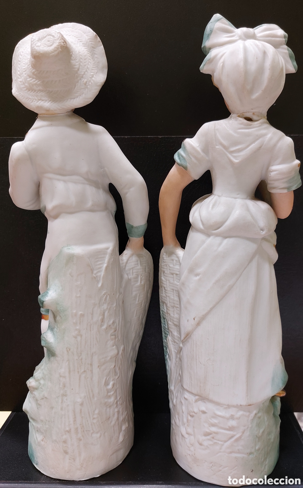 Antig&uuml;edades: PAREJA DE BISCUITS POLICROMADOS - Foto 5