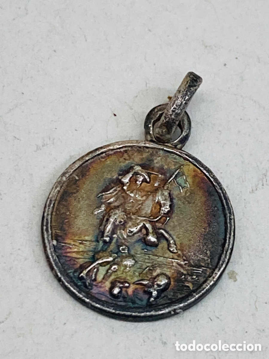 Antig&uuml;edades: Medalla religiosa met&aacute;lica - Foto 1