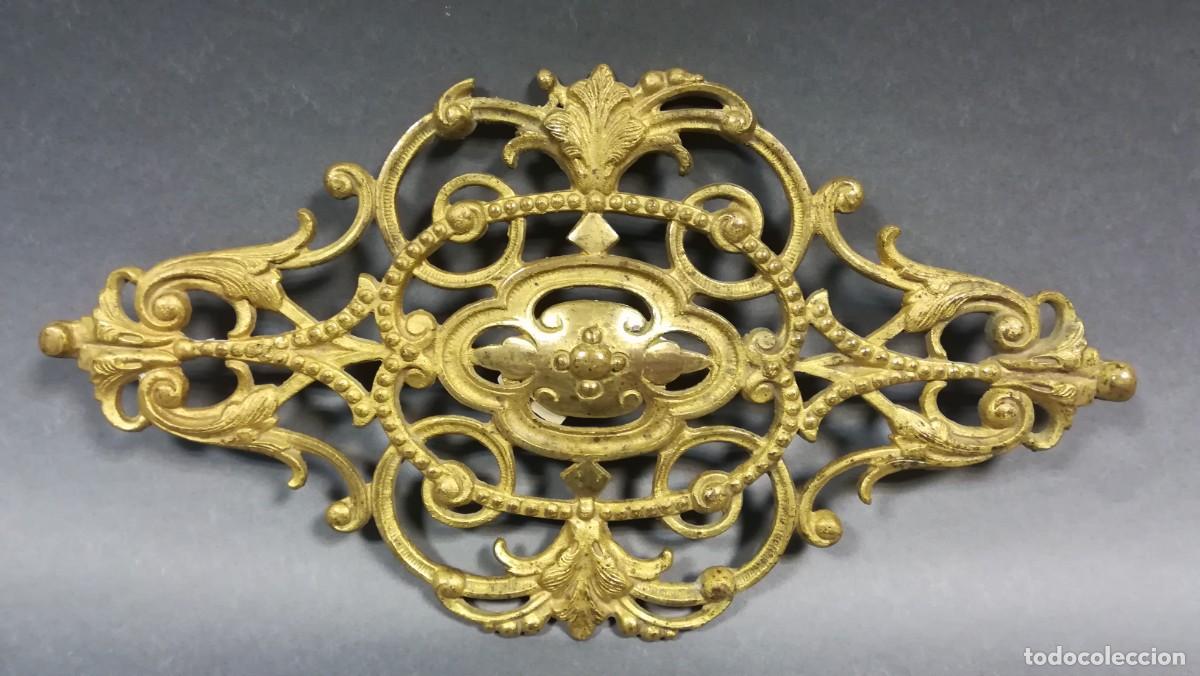 Oggetti Antichi: ADORNO DE BRONCE FUNDIDO PARA MUEBLES, PUERTA, CABECERO CAMA