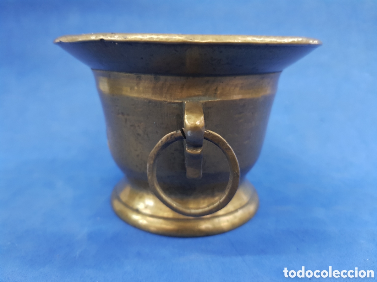 Antig&uuml;edades: Mortero o Almirez de bronce antiguo - Foto 2