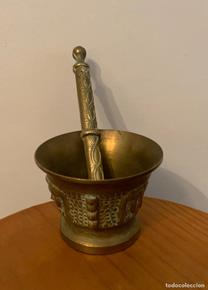 Antig&uuml;edades: PEQUE&Ntilde;O ALMIREZ, MORTERO, BRONCE DORADO - Foto 7