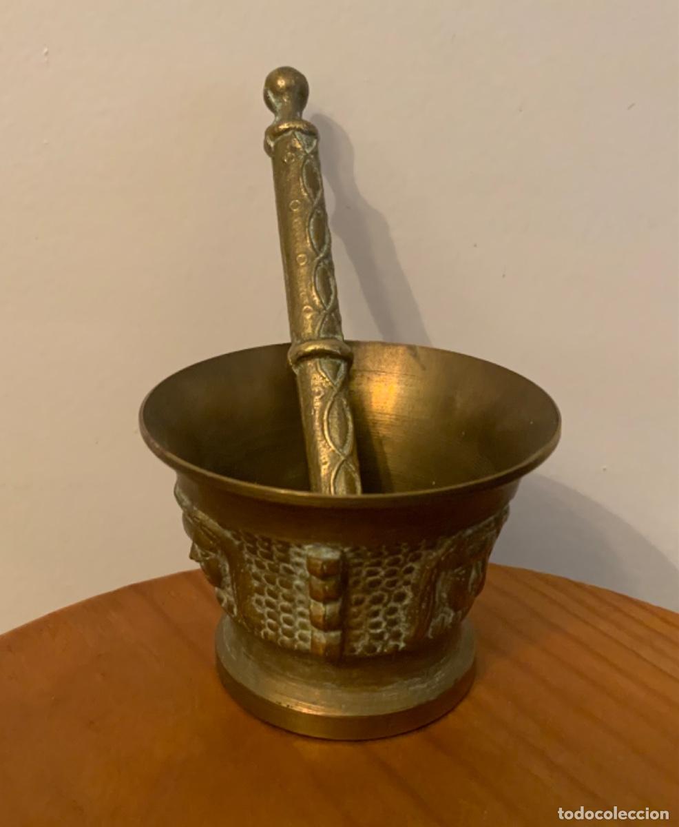 Antig&uuml;edades: PEQUE&Ntilde;O ALMIREZ, MORTERO, BRONCE DORADO - Foto 9