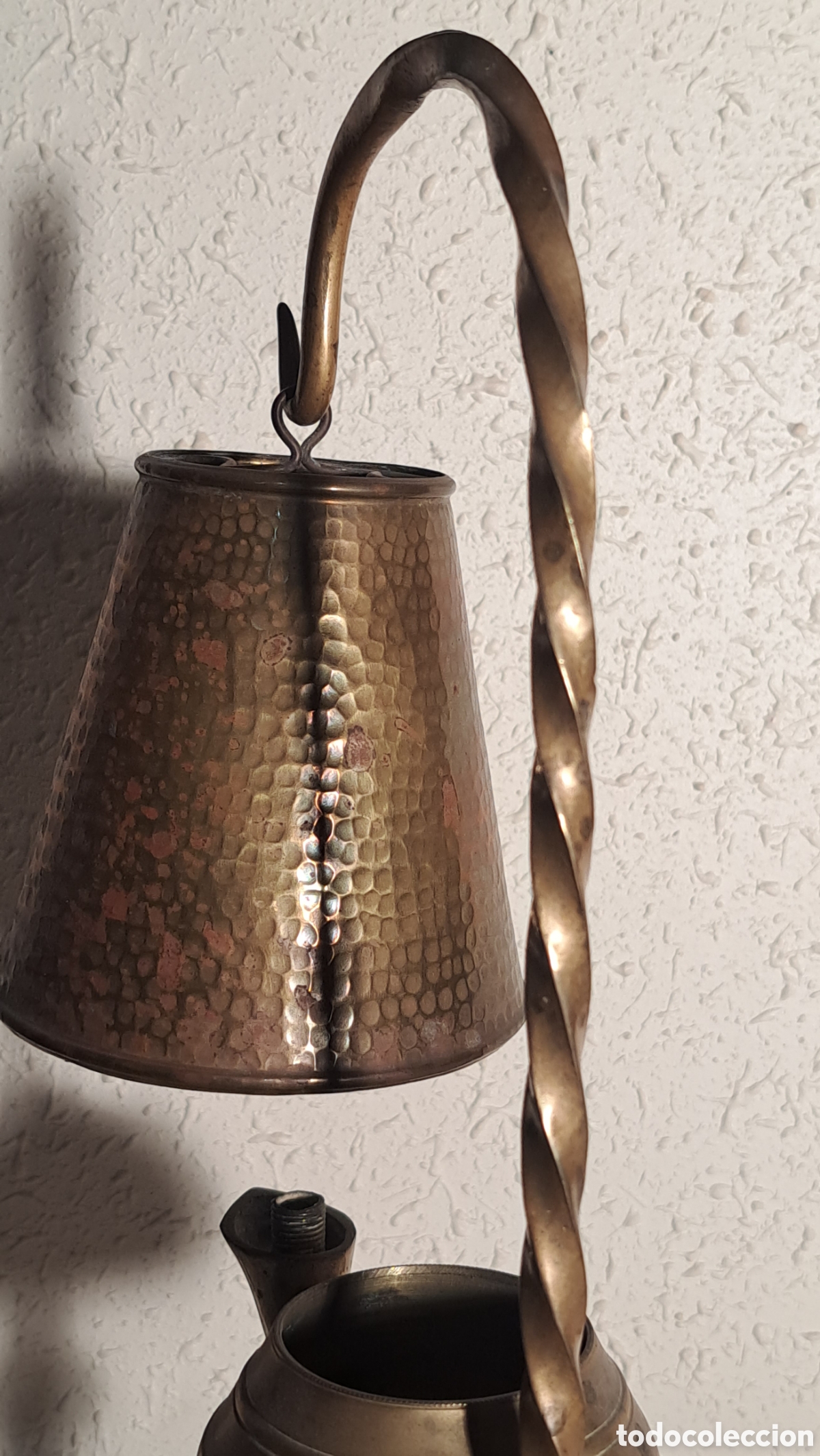 Antig&uuml;edades: L&aacute;mpara de bronce - Foto 5