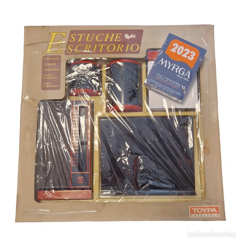 Antig&uuml;edades: SET DE PAPELERIA A&Ntilde;OS 80-90 NUEVO A ESTRENAR (INCLUYE AGENDA TELEFONICA AUTOMATICA)