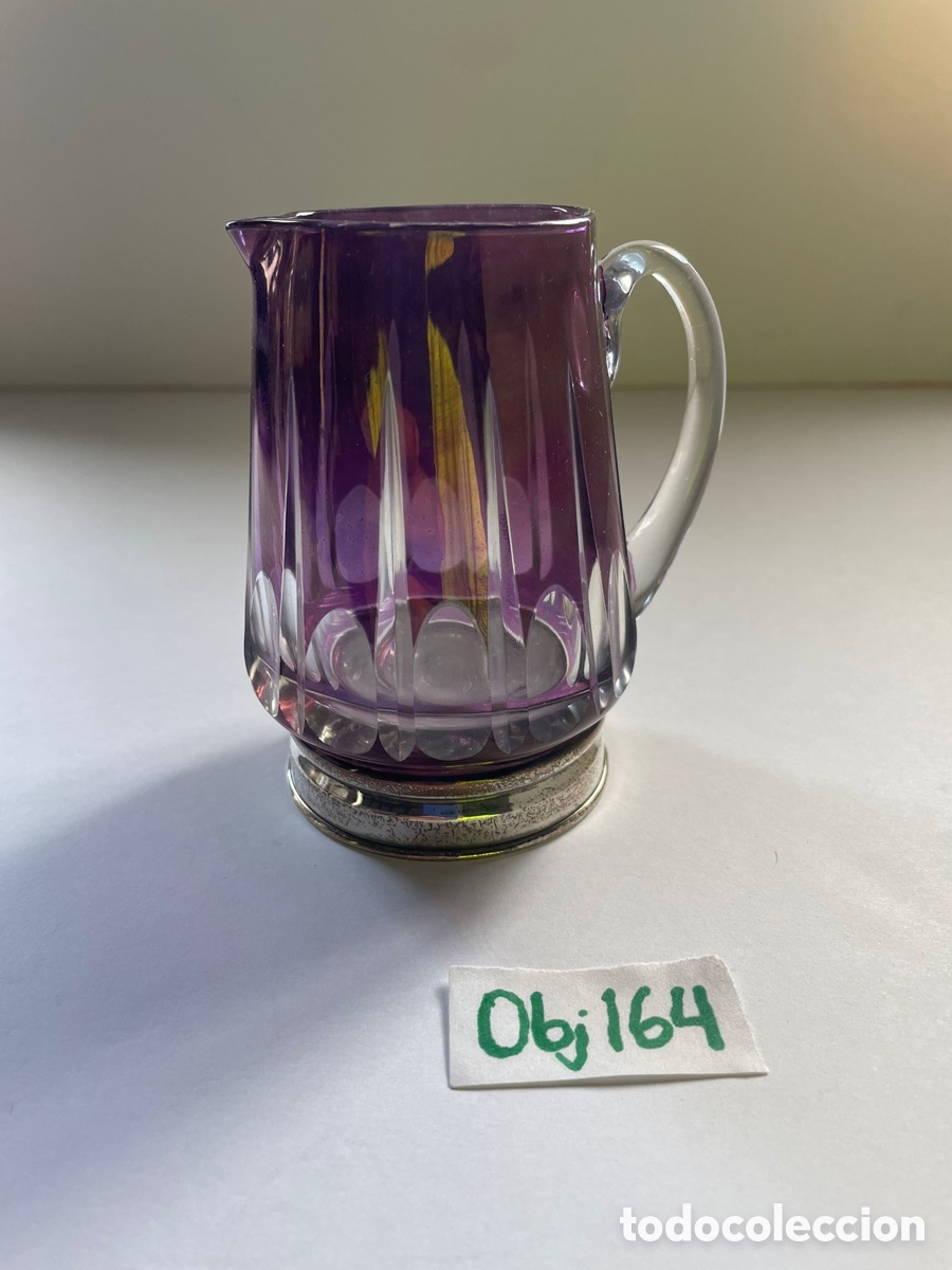 Antig&uuml;edades: Vaso de cristal y plata - Foto 2