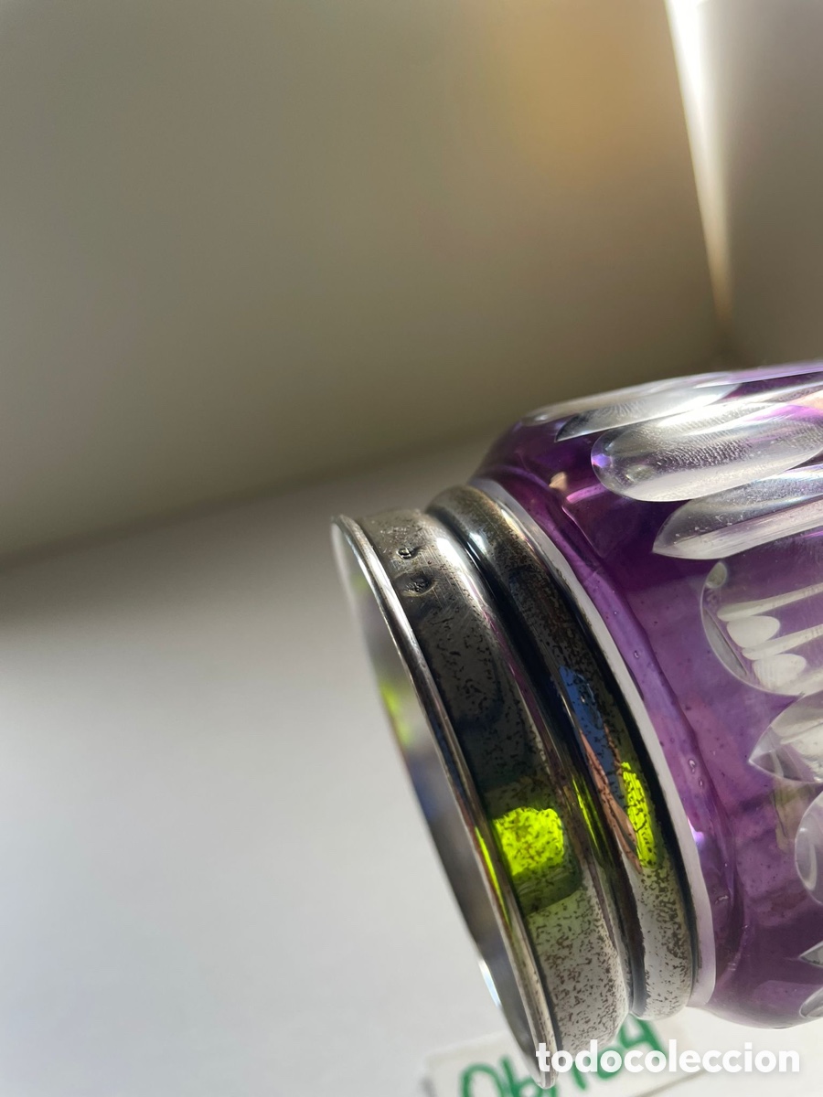 Antig&uuml;edades: Vaso de cristal y plata - Foto 3