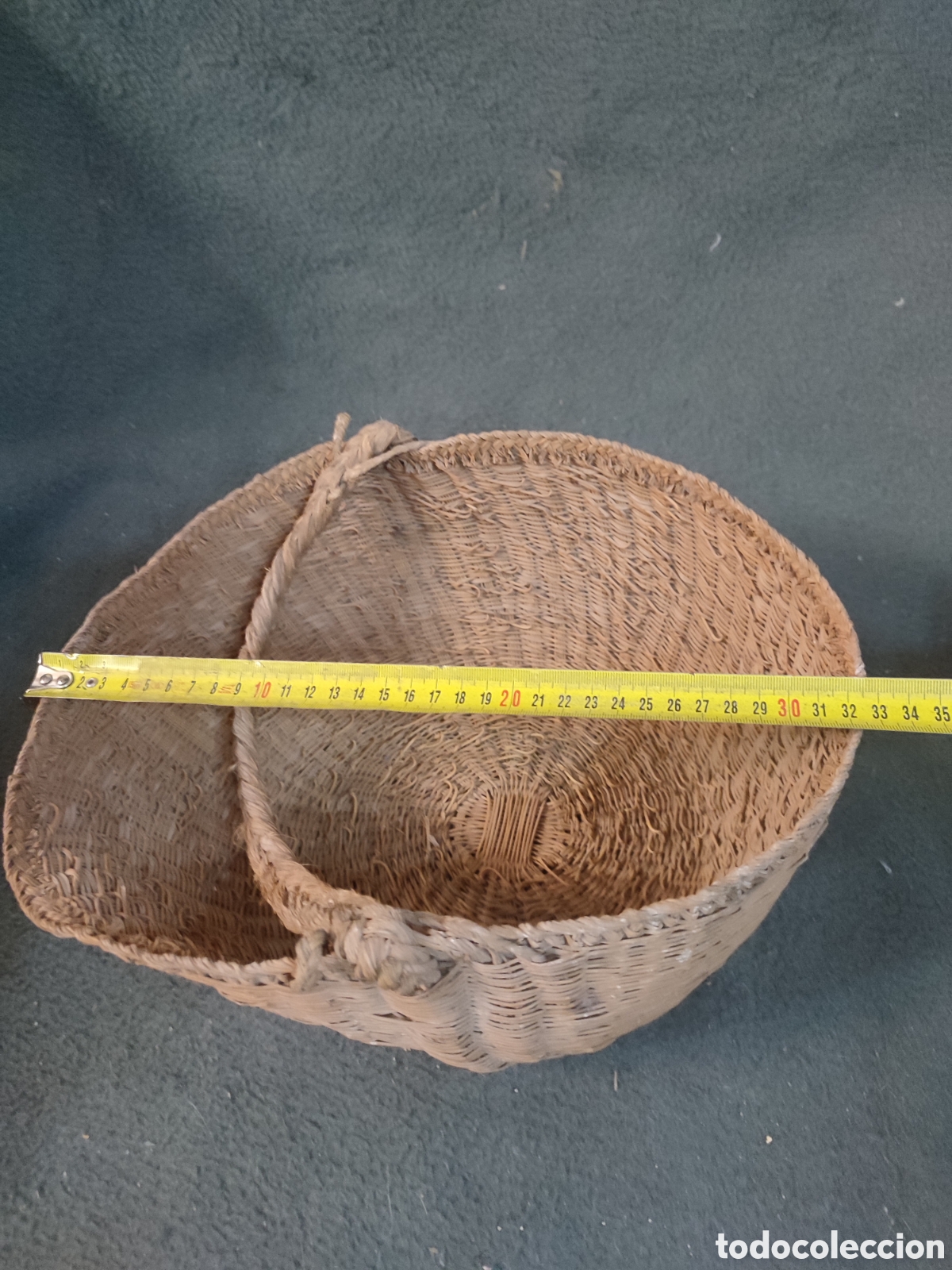 Antig&uuml;edades: Cesta de esparto - Foto 2