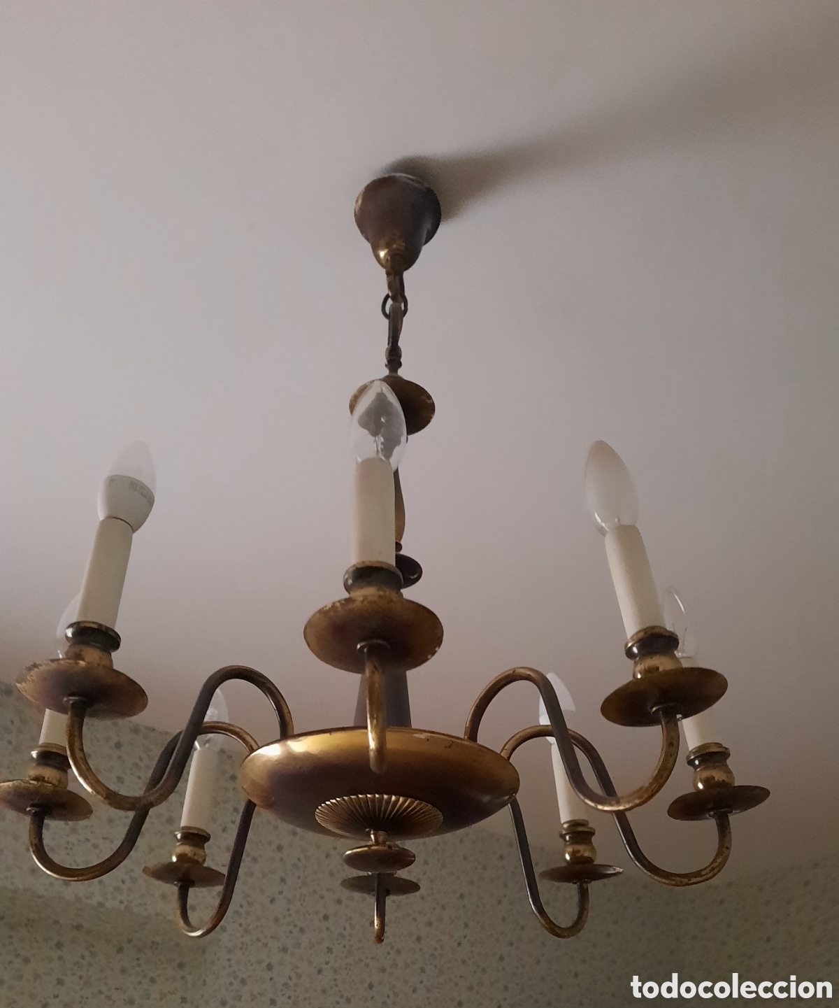 Antig&uuml;edades: L&aacute;mpara antigua funcionando perfectamente - Foto 3
