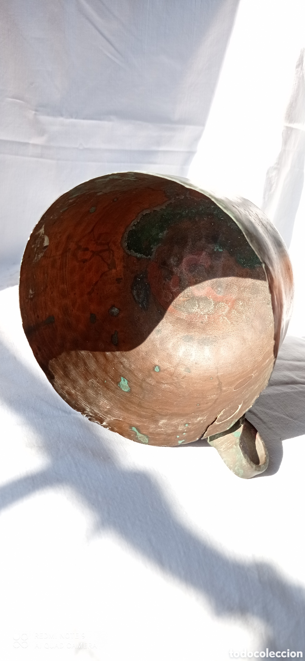 Antig&uuml;edades: Cazo antiguo de cobre. - Foto 6