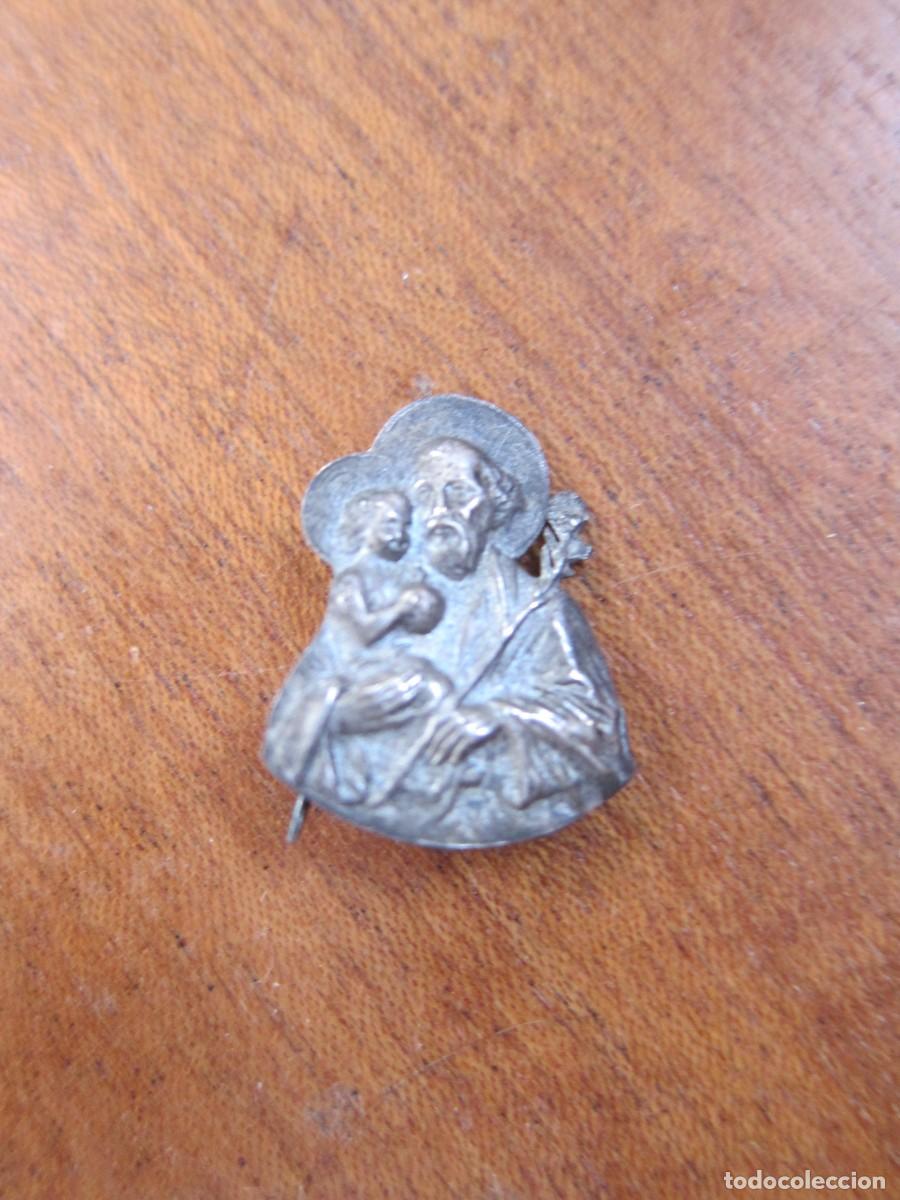 Antig&uuml;edades: Medalla santo - aguja - Pin - Foto 1