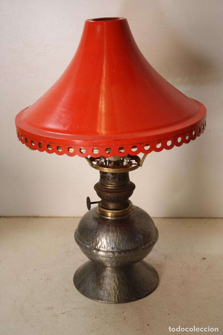 Antig&uuml;edades: quinqu&eacute; kosmos brenner lampara roja - Foto 3