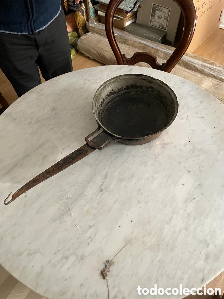 Antig&uuml;edades: Sart&eacute;n de cobre - Foto 2