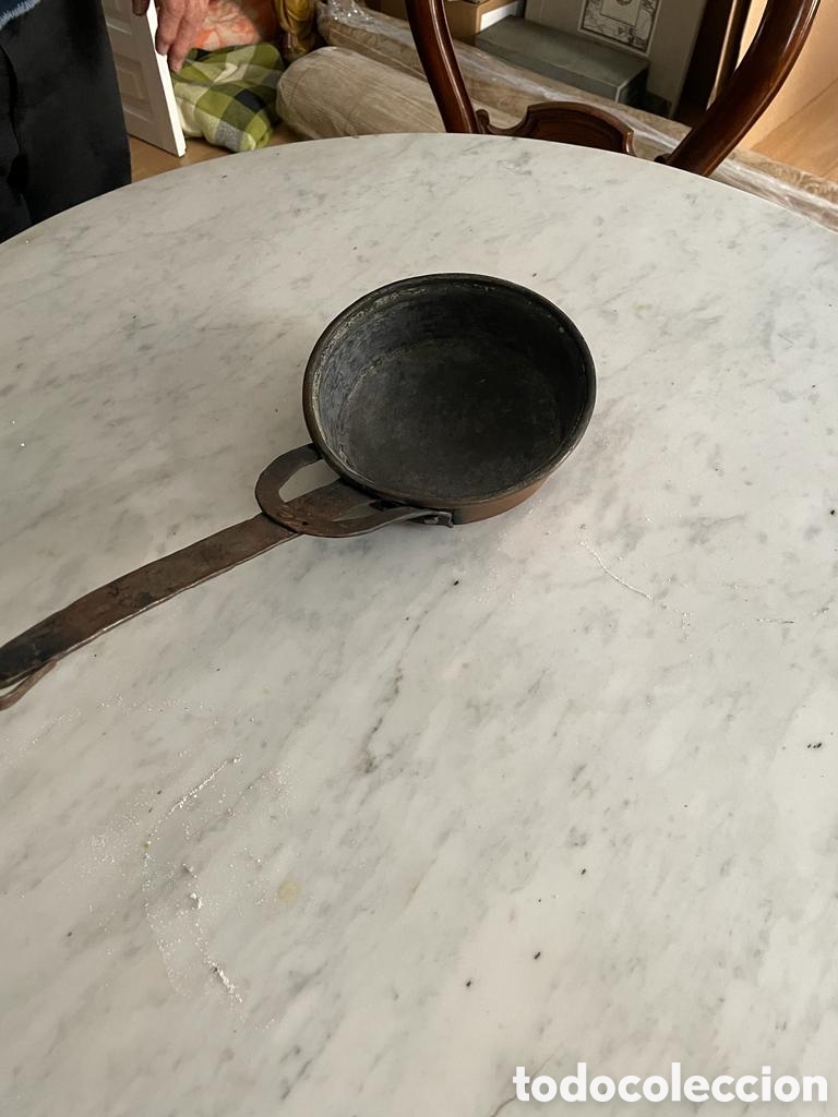 Antig&uuml;edades: Peque&ntilde;a sart&eacute;n de cobre - Foto 2