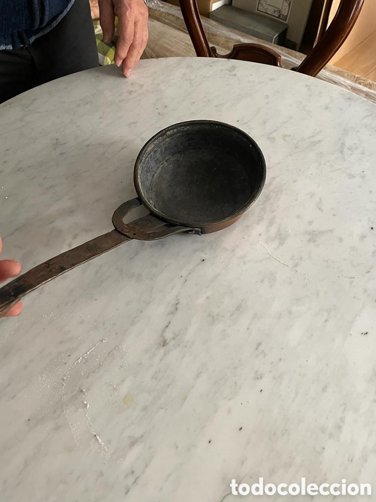 Antig&uuml;edades: Peque&ntilde;a sart&eacute;n de cobre - Foto 1
