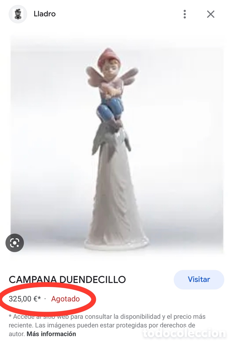 Antig&uuml;edades: REF: 01006415 &ldquo;CAMPANA DUENDECILLO&rdquo; LLADR&Oacute; - Foto 10