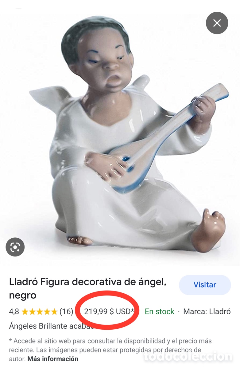 Antig&uuml;edades: REF: 01004537 &ldquo;&Aacute;NGEL NEGRO&rdquo; LLADR&Oacute; - Foto 9
