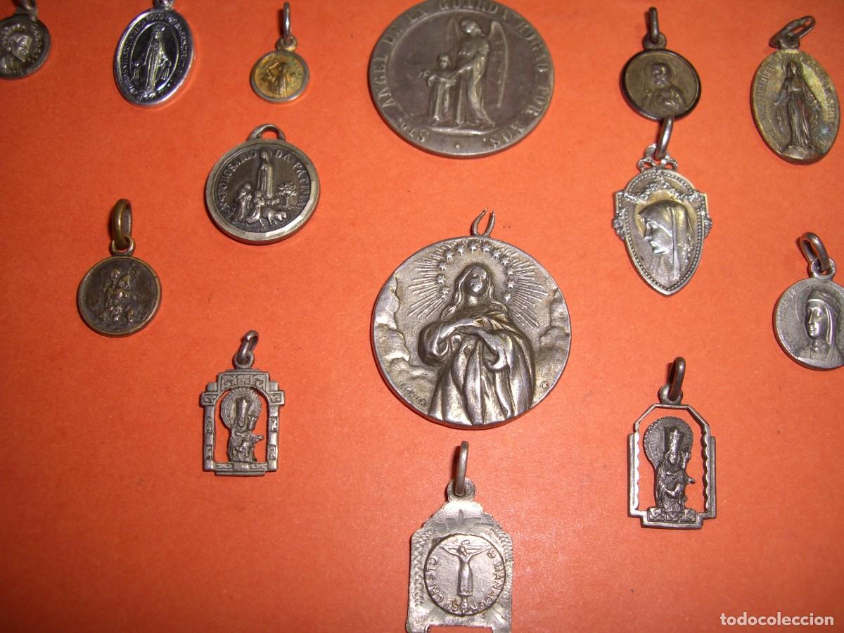 Antig&uuml;edades: LOTE DE MEDALLAS RELIGIOSAS - Foto 3
